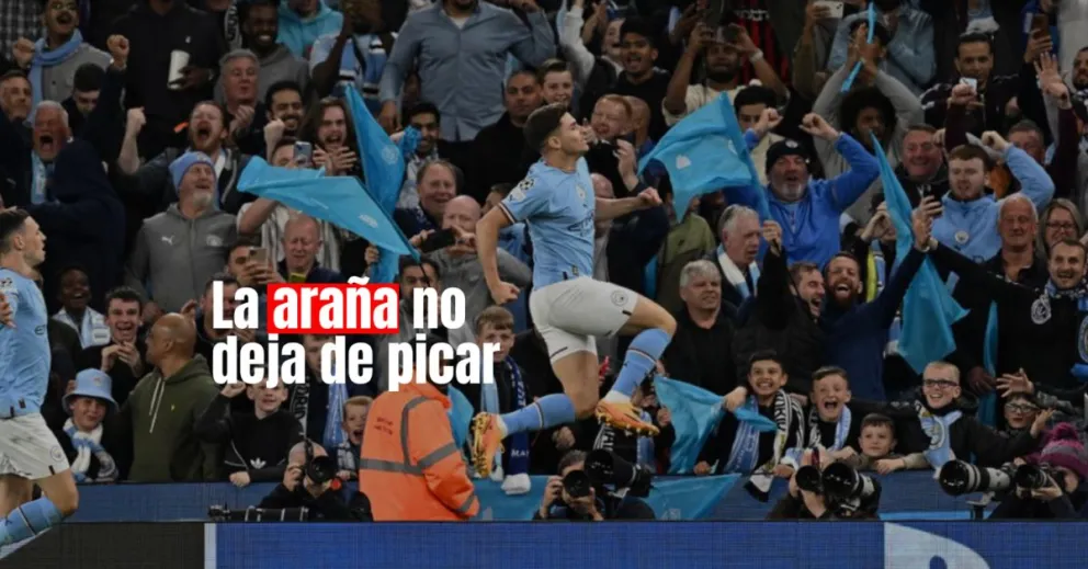 Julián Álvarez le puso el broche de oro a la goleada del Manchester City