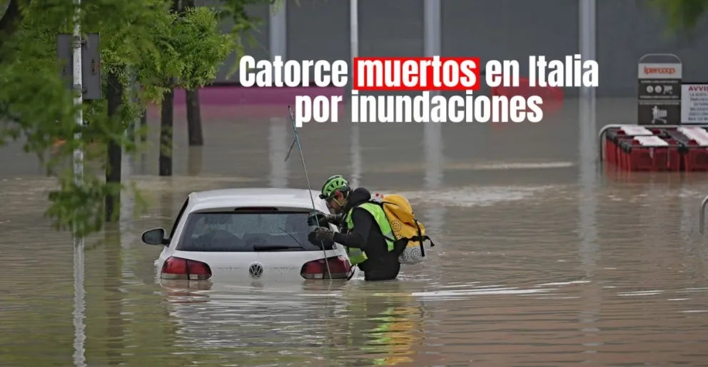 Impactantes inundaciones en el norte de Italia: 14 personas fallecieron