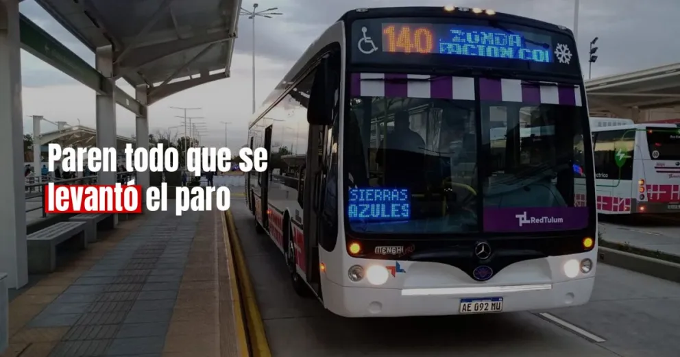 UTA confirmó que se levanta el paro de colectivos 