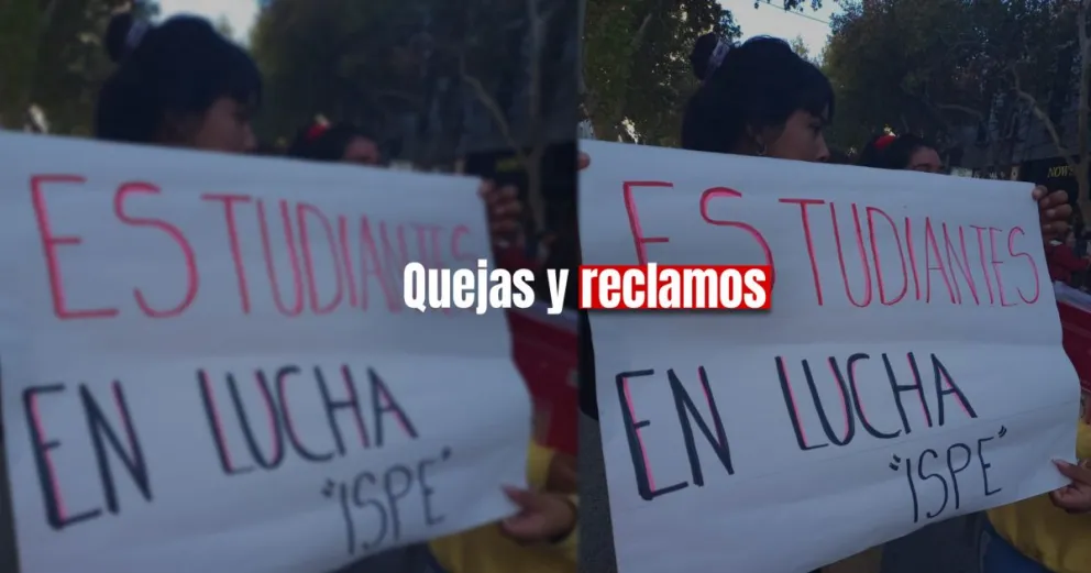 Alumnas del Instituto ISPE salieron a reclamar por el aumento de las cuotas y malas condiciones edilicias 