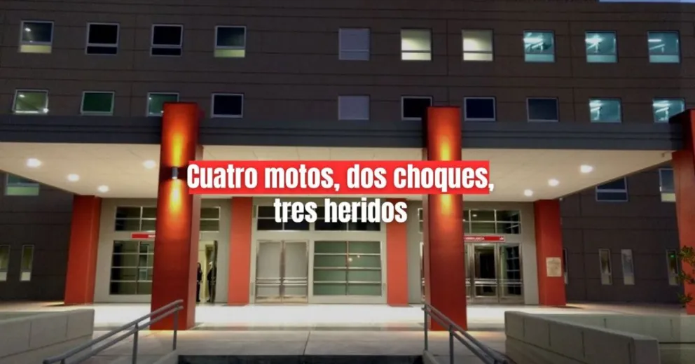 En distintos siniestros viales tres hombres que andaban en moto quedaron internados
