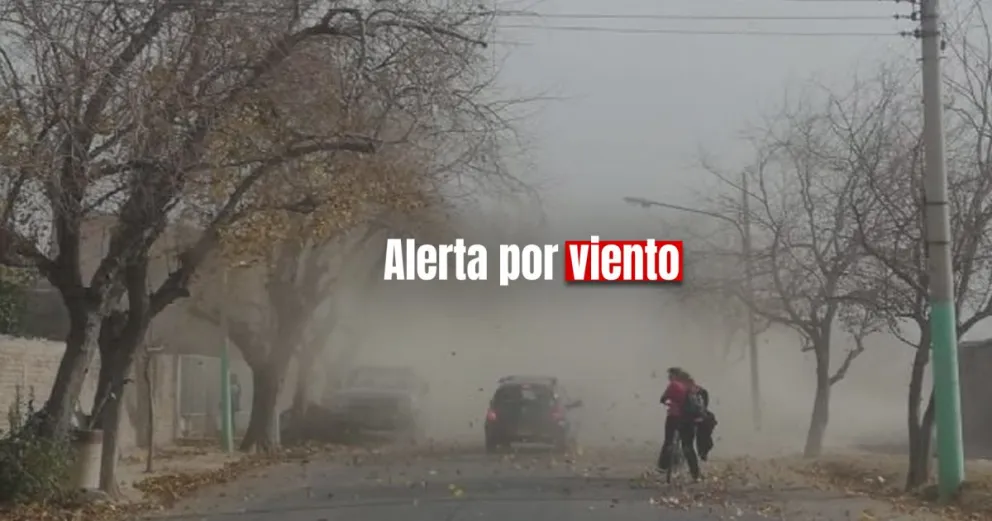El Servicio Meteorológico Nacional emitió una alerta por vientos en San Juan 