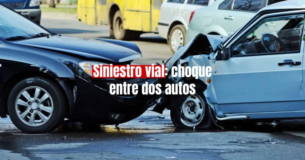 Siniestro vial: dos autos impactaron en Chimbas