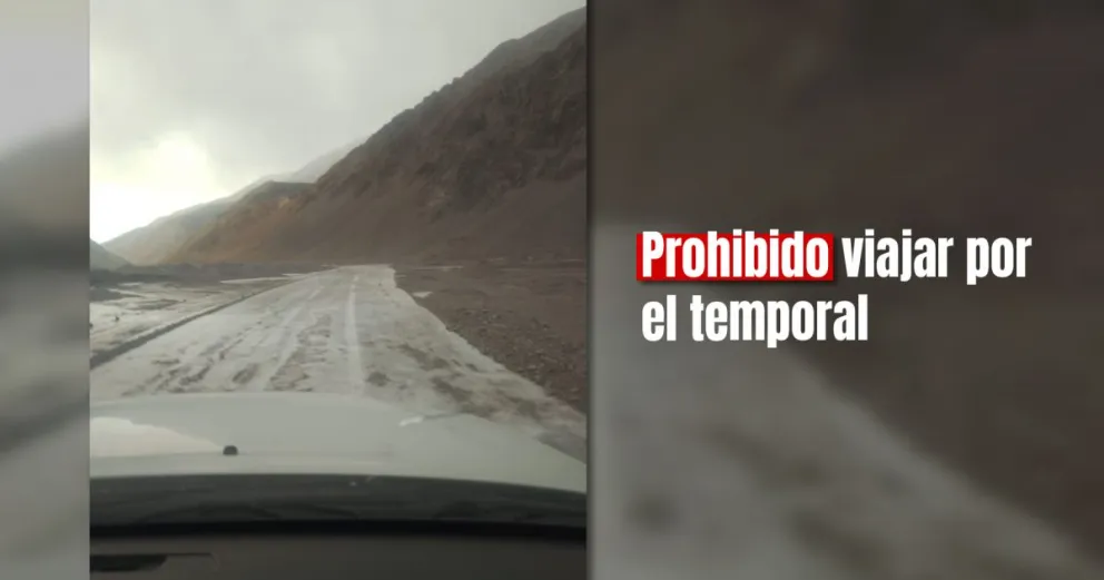 El Paso de Agua Negra cerrado por mal tiempo