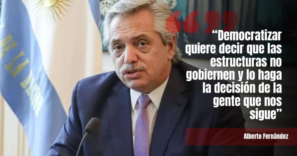 Alberto Fernández pidió las PASO para "democratizar" el Frente de Todos
