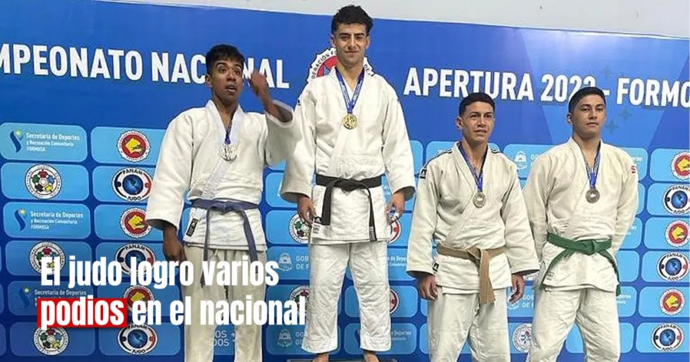 San Juan obtuvo ocho medallas en el nacional de judo en Formosa