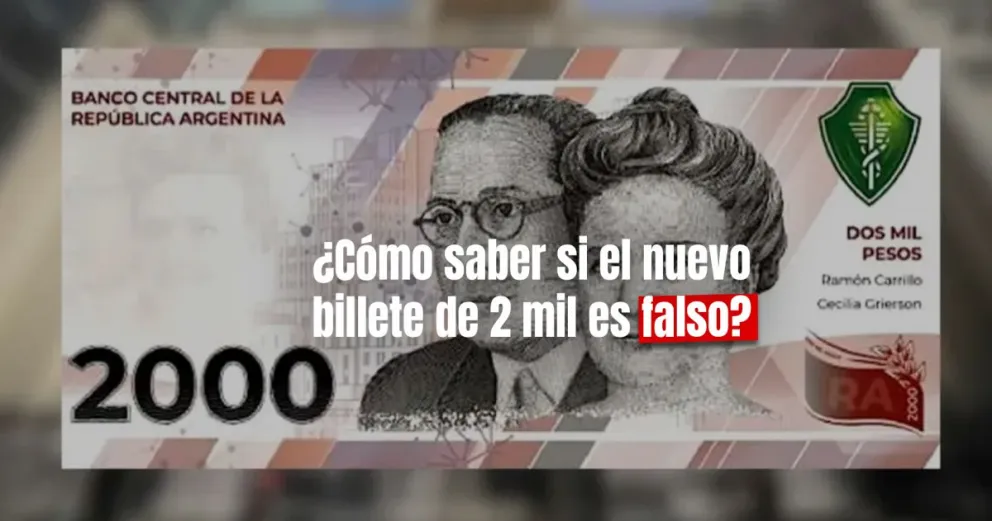 El Banco Central puso en circulación el nuevo billete de 2 mil pesos 