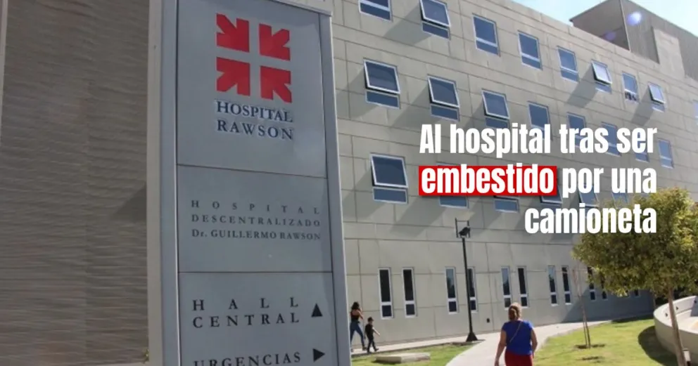 Siniestro vial: dos personas hospitalizadas tras chocar en su moto con una camioneta