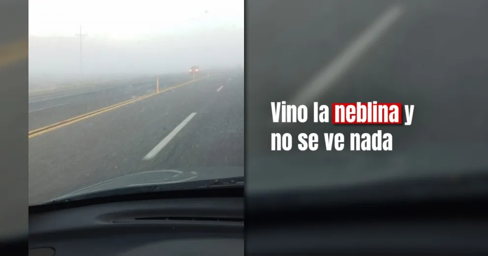 Vialidad Nacional informó que hay alerta por neblina en dos rutas de la provincia 