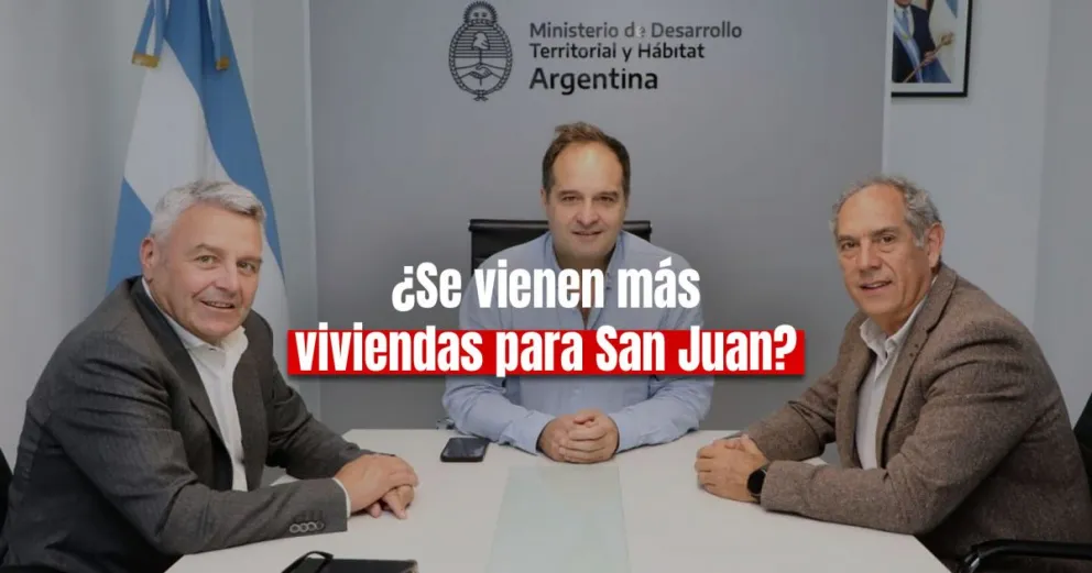 San Juan comenzó nuevas gestiones en Nación por viviendas