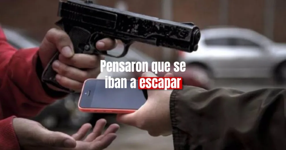 Dos ladrones fueron detenidos por robar un celular, uno de ellos es menor 