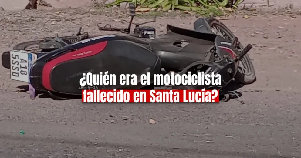 Identificaron al motocicilista fallecido en Santa Lucía