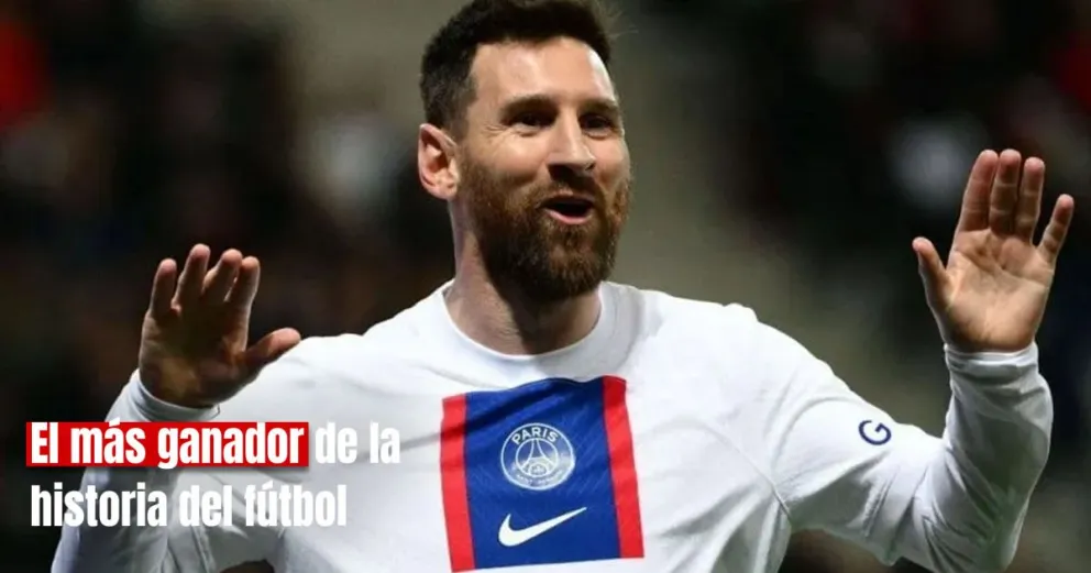 Messi salió campeón con el PSG y se convirtió en el jugador con más títulos en la historia