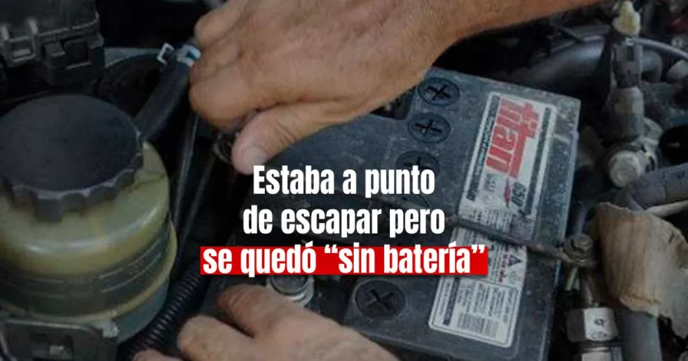 Se robó la batería de un auto y un llamado al CISEM lo delató