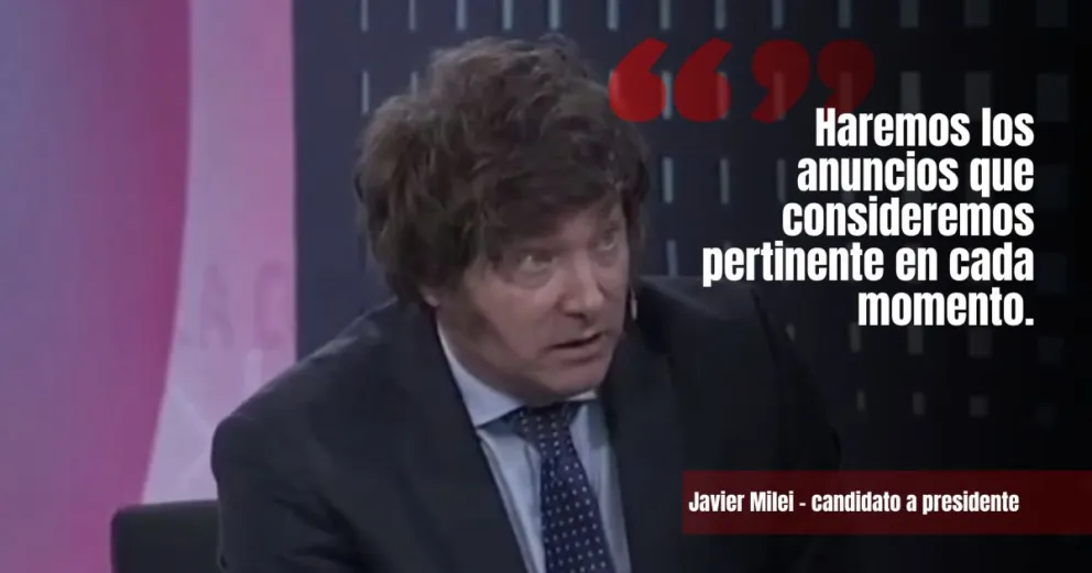 Milei anticipó que si es Presidente, aplicará "una nueva doctrina de seguridad"