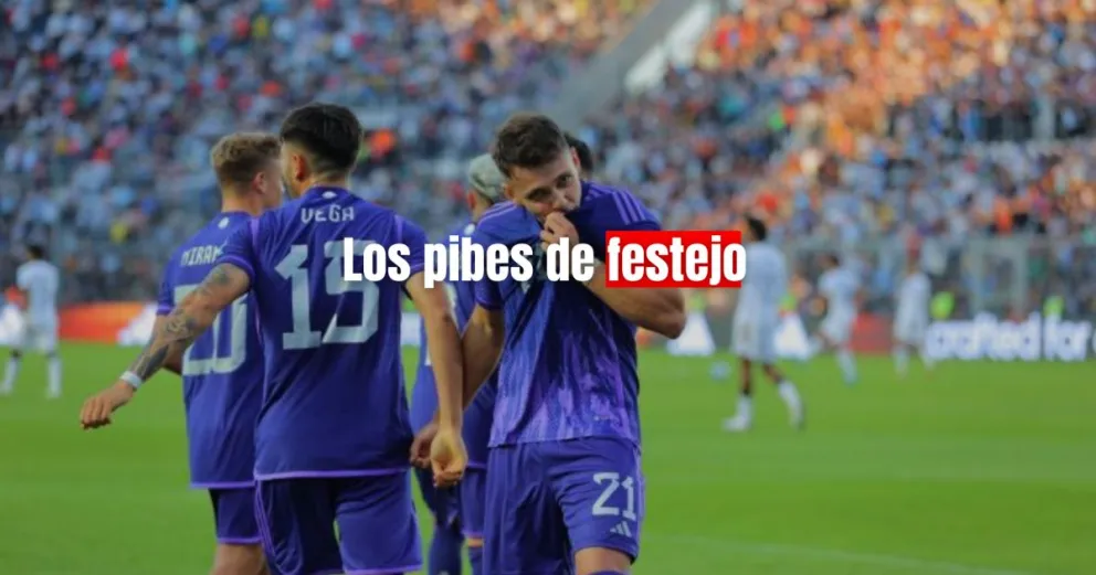 Festejo para la selección Argentina: asado y malambo para los chicos 