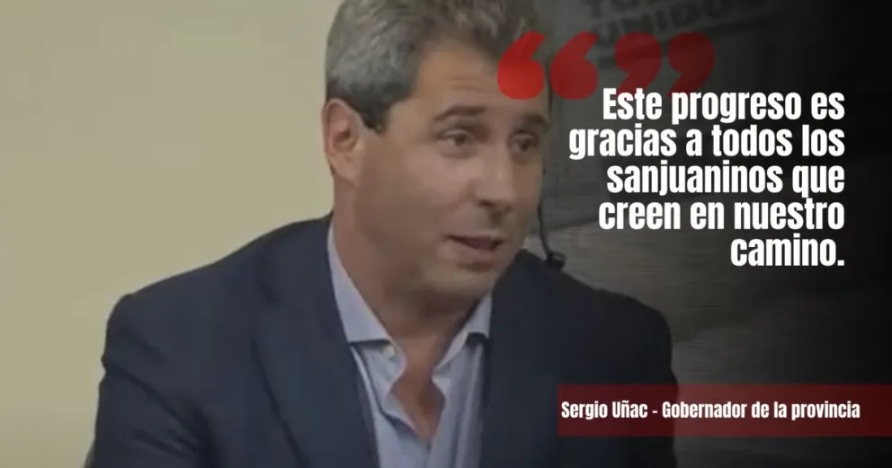 Uñac: "nuestro camino es la diversificación económica de la provincia"
