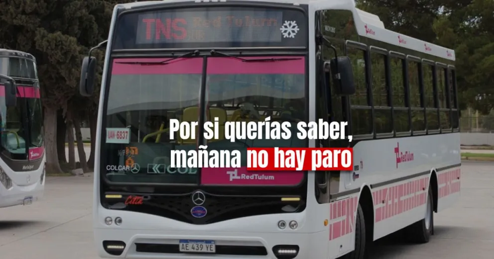 La UTA acató la conciliación obligatoria y levanta el paro de este martes 