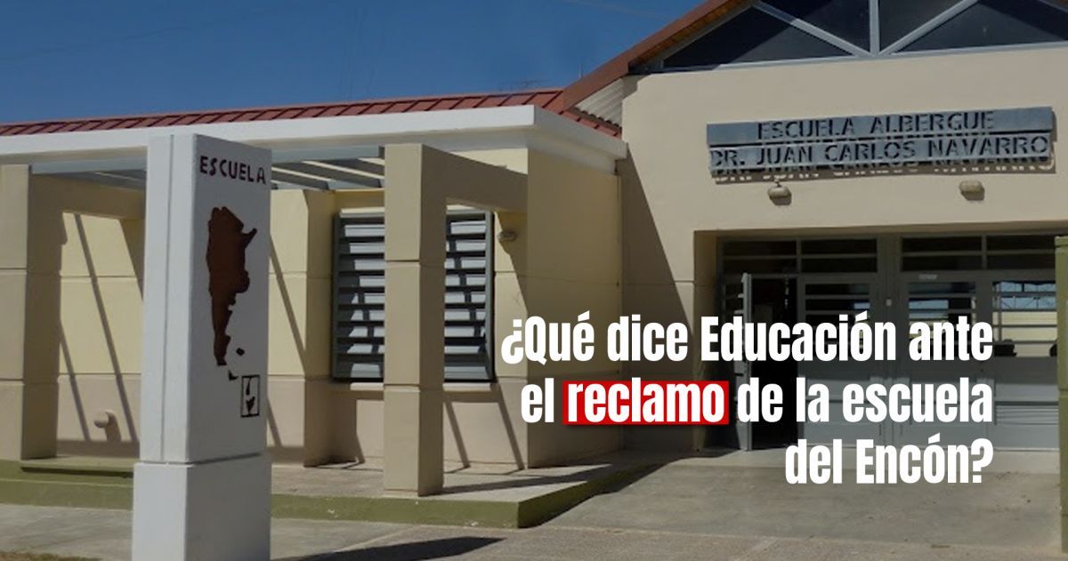 Reclamo en la escuela del Encón: Educación se comprometió a brindar más aulas 