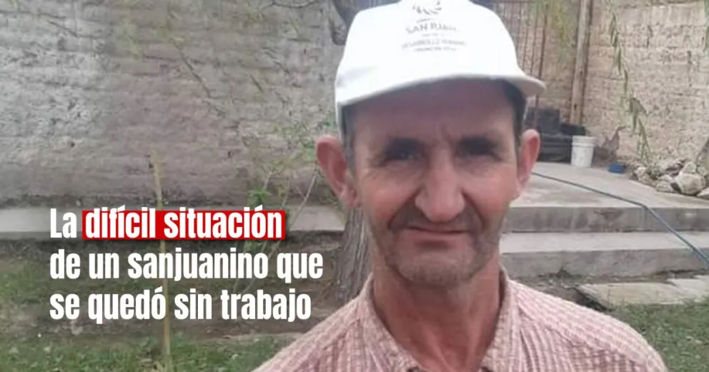 Un sanjuanino busca trabajo para poder renovar su carnet profesional  