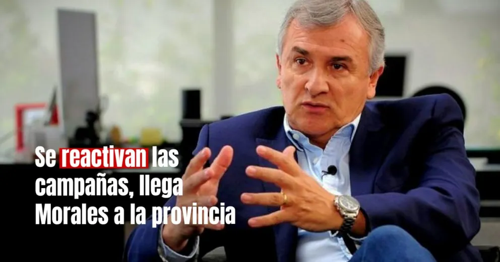 Gerardo Morales llegará a San Juan este mes para mostrarse con los referentes de Unidos por San Juan