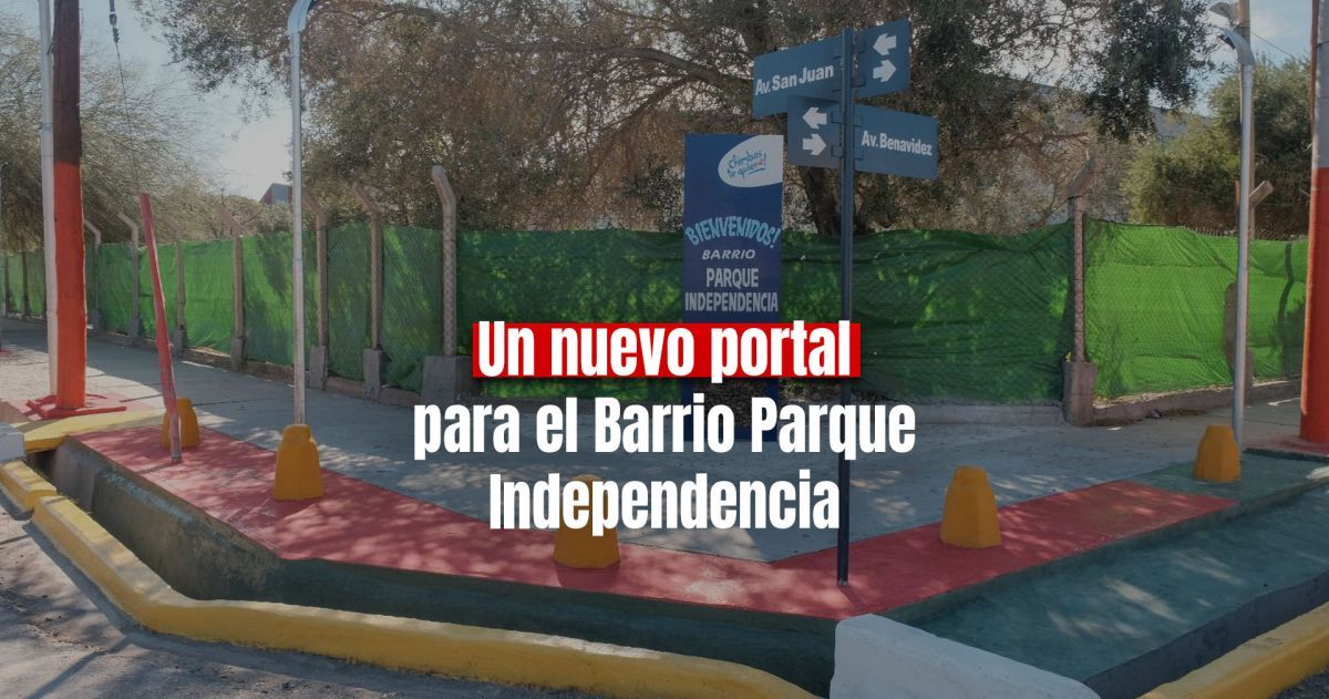 Inauguraron el portal de ingreso al Barrio Parque Independencia