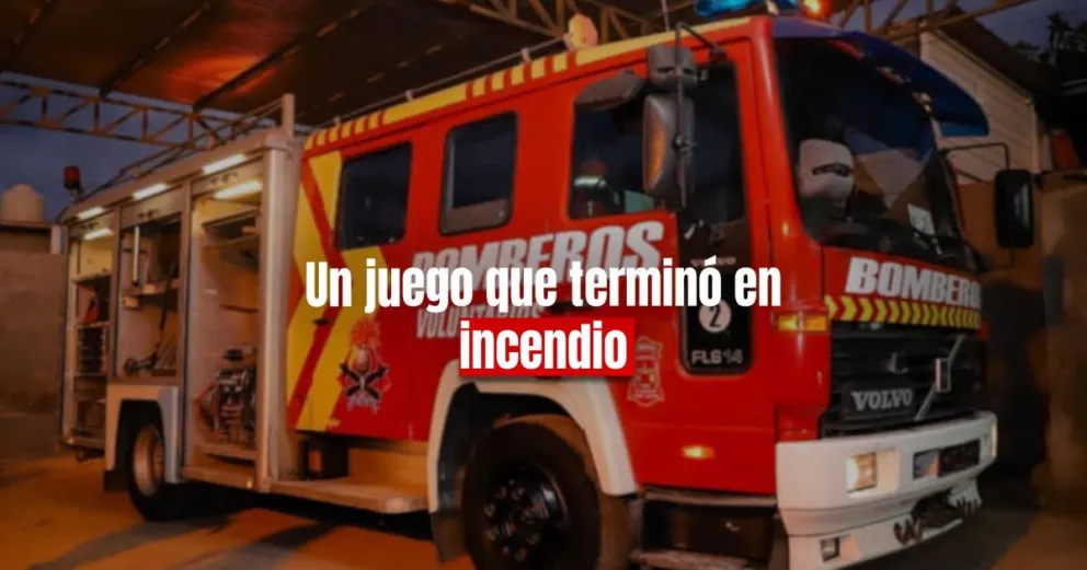 Una casa se prendió fuego en 25 de Mayo 