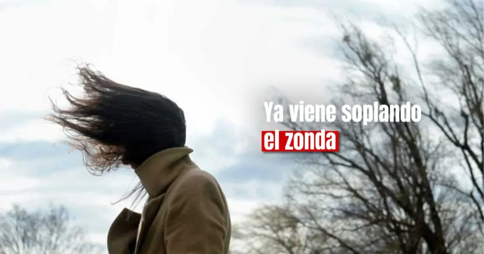 El Servicio Meteorológico Nacional informó la llegada de viento zonda para el viernes 