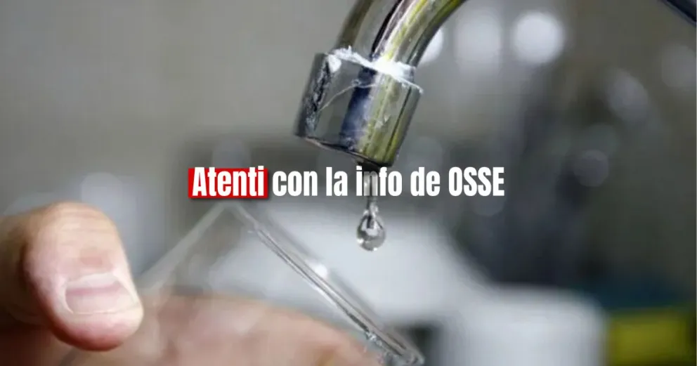 Este jueves, OSSE cortará el agua en un barrio de Rawson 