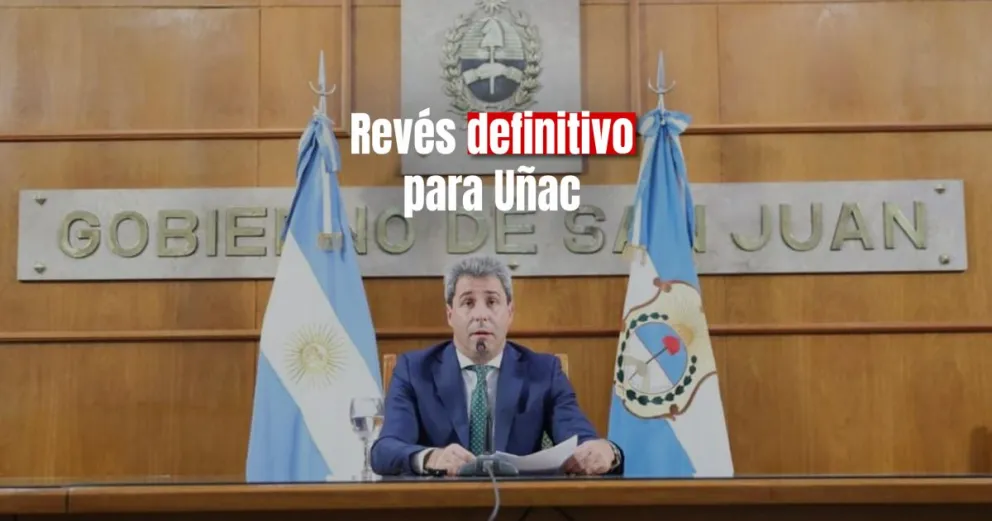 Según la Corte de Justicia, Uñac finalmente no puede ser candidato a gobernador