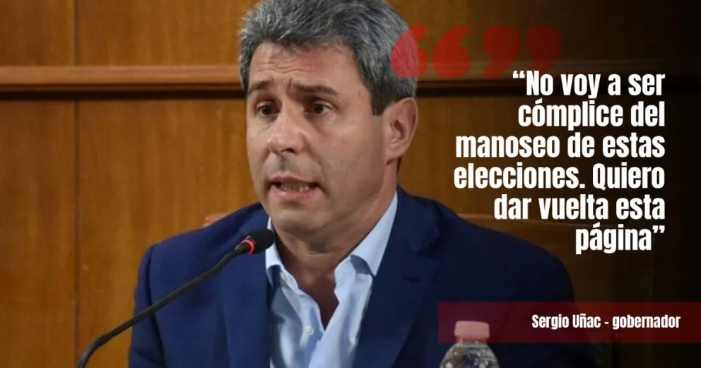 Habló Uñac: acata pero no comparte el fallo de la Corte Suprema