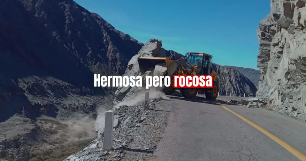 Cayeron piedras sobre ruta 150 ¿se puede transitar?