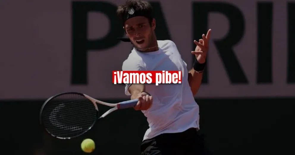 Tomás Etcheverry venció a Borna Coric y sigue escribiendo su historia