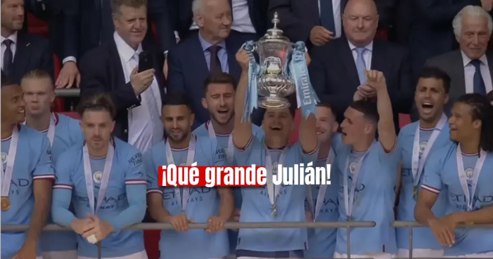 Manchester City de Julián le ganó a Manchester United y es campeón de la FA Cup