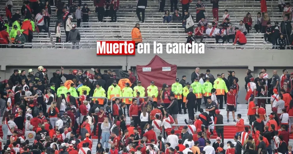 Un hincha cayó en el Monumental y murió: suspendieron el partido River - Defensa y Justicia