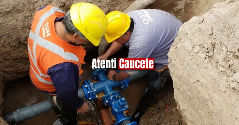 Caucete: se rompió un caño y no habrá agua hasta la madrugada en varios sectores del departamento 