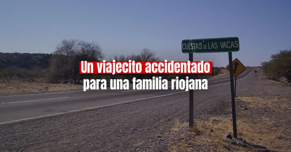 Una familia riojana volcó cerca de la Cuesta de las Vacas