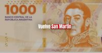 El nuevo billete de mil tendrá la cara de San Martín 