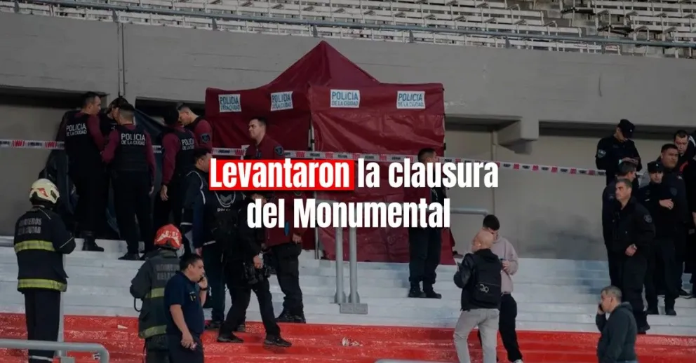 La fiscalía levantó la clausura del estadio de River