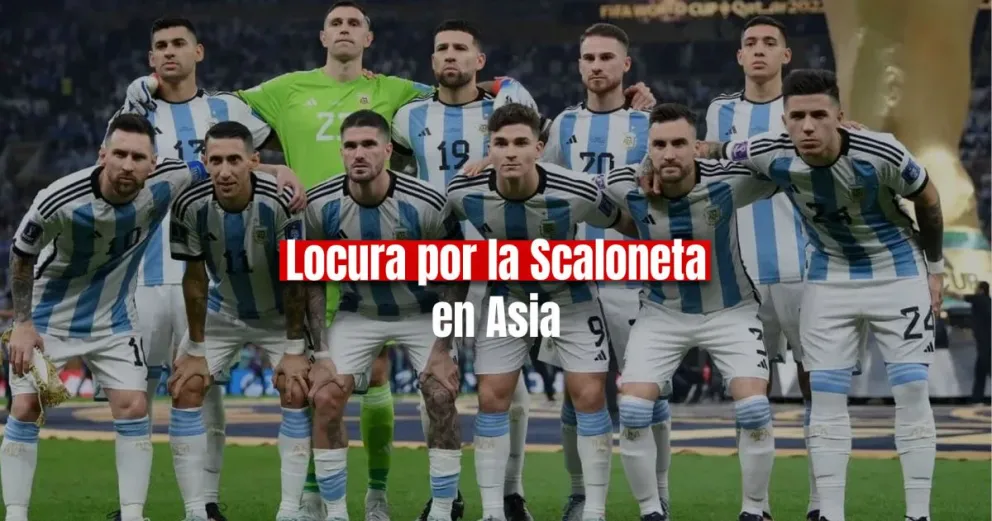 La Scaloneta conquista Asia: cientos de miles pujando por una entrada