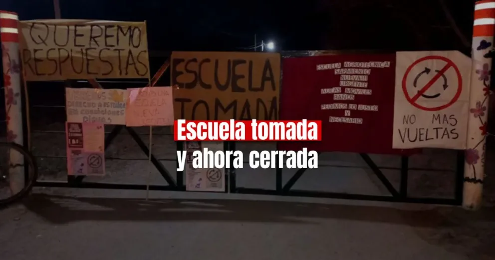 Ordenaron cerrar la escuela tomada por padres en Sarmiento