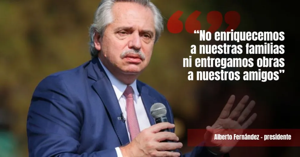 Alberto Fernández cargó contra los funcionarios corruptos
