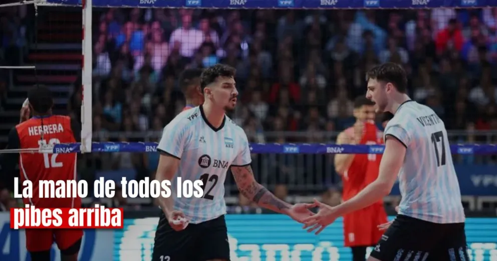 De la mano de Bruno Lima, la Selección Argentina arrancó el la VNL con un triunfo