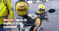 Aseguran que el servicio de moto-taxi no está habilitado para funcionar en San Juan 
