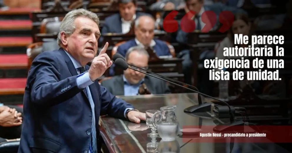 Agustín Rossi cruzó a los gobernadores que piden candidato único