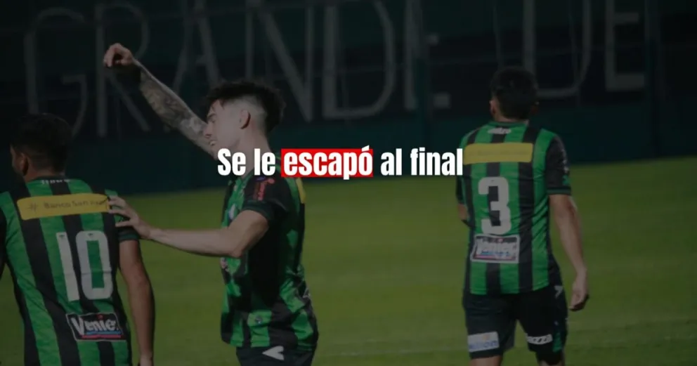 San Martín empató contra Alvarado y no consiguió subirse a la cima