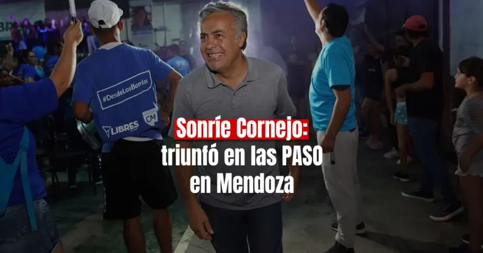 Alfredo Cornejo obtuvo la victoria en las PASO en Mendoza 