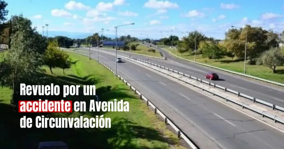 Choque en Avenida Circunvalación: los protagonistas un auto y una moto