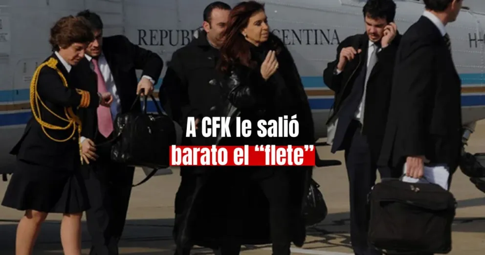 Anularon una causa contra CFK por usar el avión presidencial para trasladar muebles