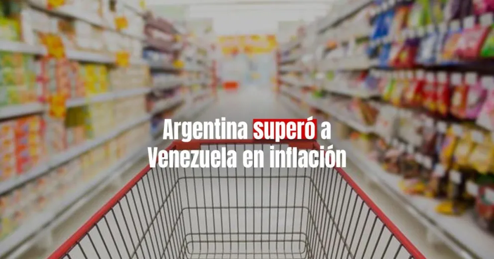 Argentina está entre los países con mayor inflación mensual de América del sur 